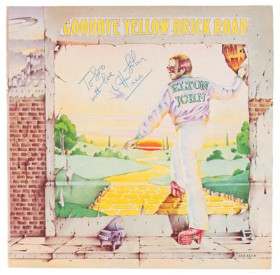 Lot #517 Elton John Signed Album - Goodbye Yellow Brick Road - Image 1