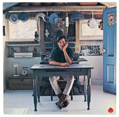 Lot #461 Townes Van Zandt Signed Album - Self-Titled - Image 1