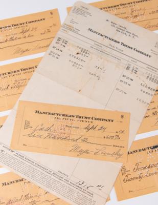 Lot #158 Meyer Lansky Collection of (9) Filled Out and Signed Checks - Image 1