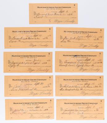 Lot #158 Meyer Lansky Collection of (9) Filled Out and Signed Checks - Image 4