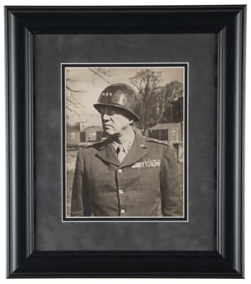 Lot #255 George S. Patton Signed Photograph - presented to the chief of staff of the Communications Zone in the European Theater - Image 2