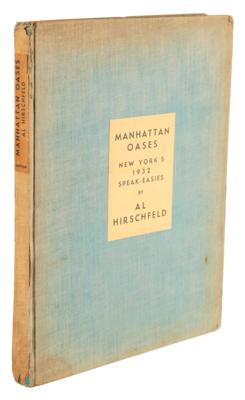 Lot #321 Al Hirschfeld: Manhattan Oases, New York's 1932 Speak-Easies (First Edition) - Image 1