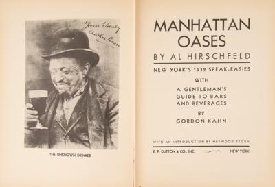 Lot #321 Al Hirschfeld: Manhattan Oases, New York's 1932 Speak-Easies (First Edition) - Image 2