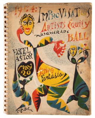 Lot #314 Artists Equity Masquerade Ball: Improvisations 1954 Program - Image 1