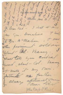 Lot #381 John Boyle O'Reilly Autograph Letter Signed - Image 1