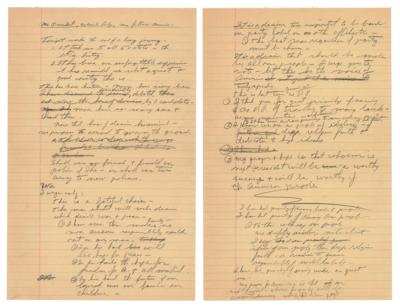 Lot #29 Richard Nixon Handwritten Notes for Last 1960 Campaign Speech: "That hour of decision has arrived" - Image 1