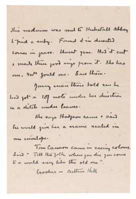 Lot #343 Arthur Conan Doyle (8) Handwritten Manuscripts on Seances and Spiritualism - Image 10