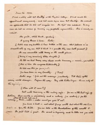 Lot #343 Arthur Conan Doyle (8) Handwritten Manuscripts on Seances and Spiritualism - Image 11