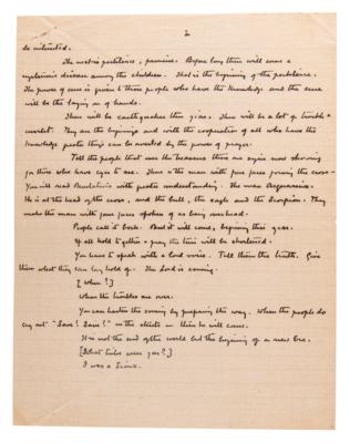 Lot #343 Arthur Conan Doyle (8) Handwritten Manuscripts on Seances and Spiritualism - Image 12