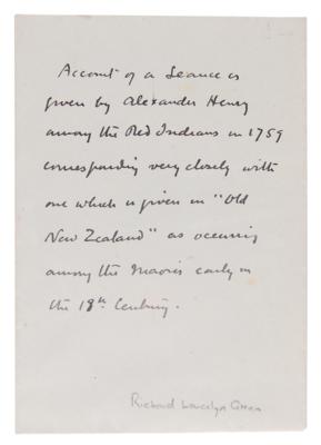 Lot #343 Arthur Conan Doyle (8) Handwritten Manuscripts on Seances and Spiritualism - Image 3