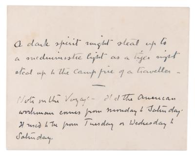 Lot #343 Arthur Conan Doyle (8) Handwritten Manuscripts on Seances and Spiritualism - Image 4