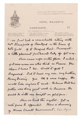 Lot #343 Arthur Conan Doyle (8) Handwritten Manuscripts on Seances and Spiritualism - Image 9