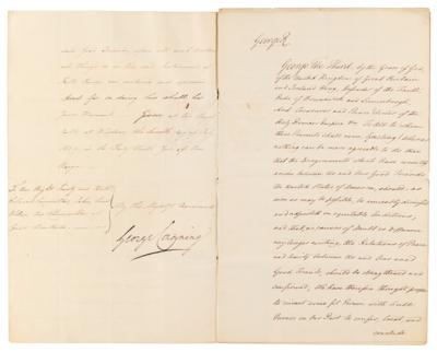 Lot #117 King George III Appoints His Ambassador to the United States of America - Image 3