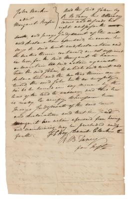 Lot #192 Francis Scott Key and Roger B. Taney Document Signed - Image 1