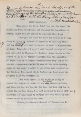 Lot #112 Sun Yat-sen Hand-Annotated Typed Manuscript: "How China Was Made a Republic" - Image 7