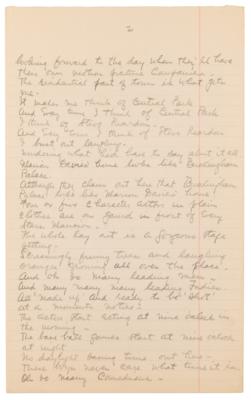 Lot #455 George M. Cohan Autograph Manuscript Signed for "Hollywood" - Image 2