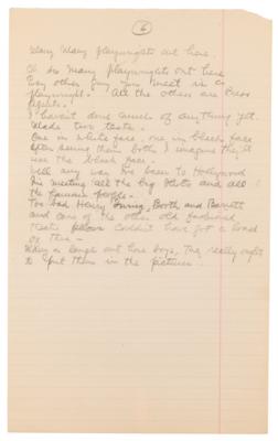 Lot #455 George M. Cohan Autograph Manuscript Signed for "Hollywood" - Image 4