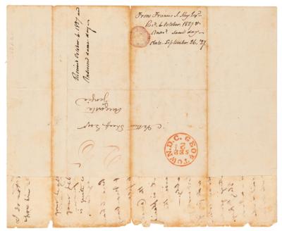 Lot #105 Francis Scott Key Autograph Letter Signed - Image 3