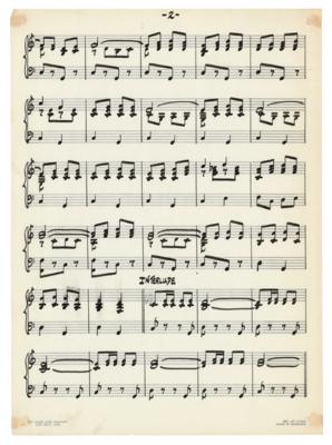 Lot #576 Citizen Kane: Handwritten Musical Score for 'A Poco No' - Image 3
