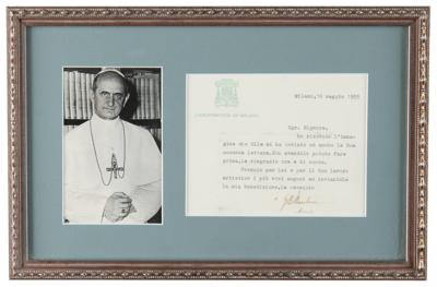 Lot #219 Pope Paul VI Typed Letter Signed