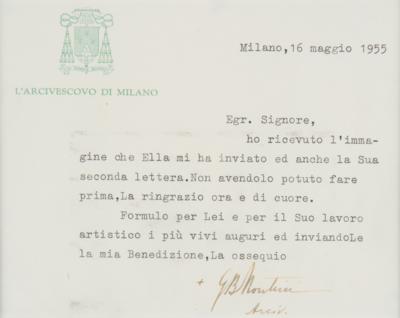 Lot #219 Pope Paul VI Typed Letter Signed - Image 2