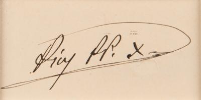 Lot #220 Pope Pius X Signature - Image 2