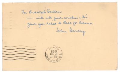 Lot #370 John Hersey Signature - Image 1