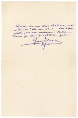 Lot #172 Georg Ebers Autograph Note Signed - Image 1