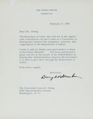 Lot #50 Dwight D. Eisenhower Typed Letter Signed as President - Image 1