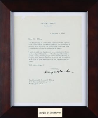 Lot #50 Dwight D. Eisenhower Typed Letter Signed as President - Image 3