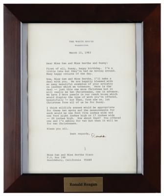 Lot #81 Ronald Reagan Typed Letter Signed as President - Image 2