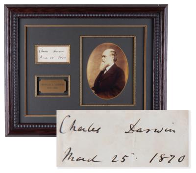 Lot #138 Charles Darwin Signature - Image 1