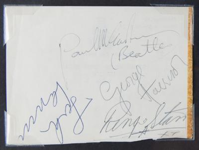 Lot #419 Beatles Signatures (c. 1963) - Image 3