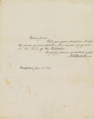 Lot #70 Dolley Madison Autograph Letter Signed with Free Frank - Image 1