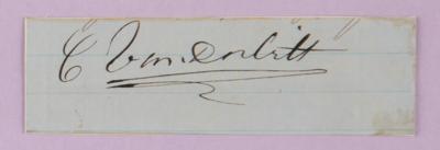 Lot #237 Cornelius Vanderbilt Signature - Image 2