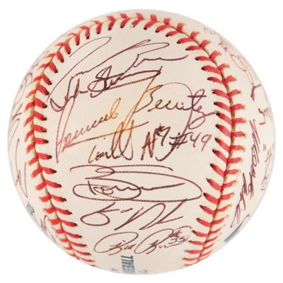 Lot #741 NY Mets: 2000 Team-Signed Baseball - Image 5