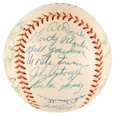 Lot #738 NY Giants: 1955 Team-Signed Baseball - Image 2