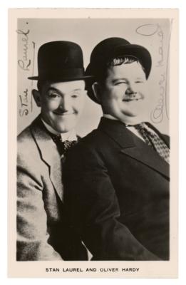 Lot #653 Laurel and Hardy Signed Photograph - Image 1