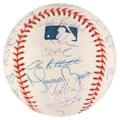 Lot #744 NY Yankees: 2000 Team-Signed Baseball - Image 3