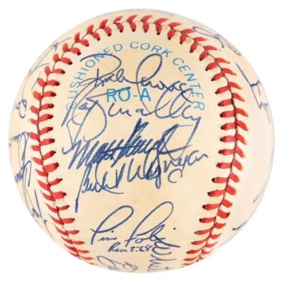 Lot #742 NY Yankees: 1984 Team-Signed Baseball from the Collection of Whitey Ford - Image 2