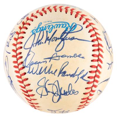 Lot #742 NY Yankees: 1984 Team-Signed Baseball from the Collection of Whitey Ford - Image 3