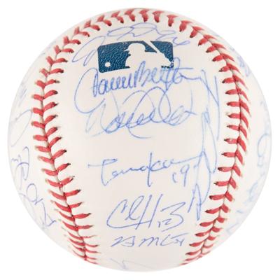 Lot #745 NY Yankees: 2014 Team-Signed Baseball - Image 2