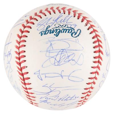 Lot #745 NY Yankees: 2014 Team-Signed Baseball - Image 3