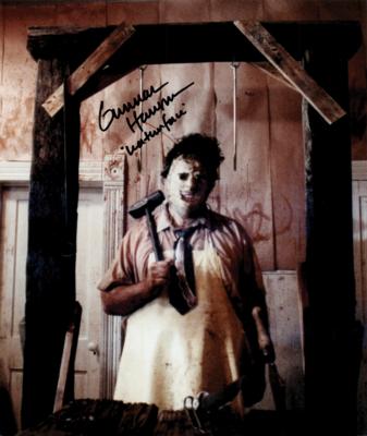 Lot #702 Texas Chainsaw Massacre: Gunnar Hansen Signed Photograph - Image 1