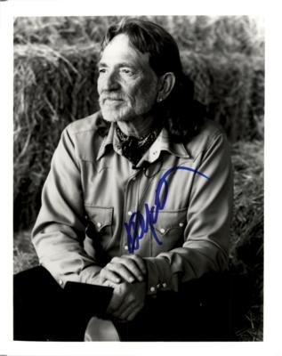 Lot #460 Willie Nelson Signed Photograph - Image 1