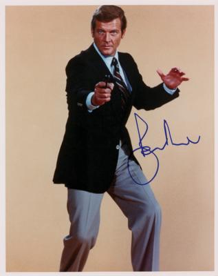 Lot #670 Roger Moore Signed Photograph