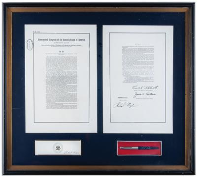 Lot #75 Richard Nixon American Bicentennial Administration Bill Signing Pen - Image 1