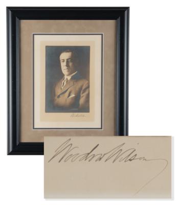 Lot #97 Woodrow Wilson Signed Photograph - Image 1