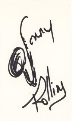 Lot #458 Sonny Rollins Signed Sketch - Image 1