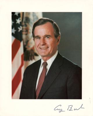 Lot #37 George Bush Signed Photograph - Image 1